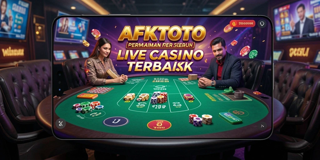 Tampilan gameplay Live Casino yang memukau dan interaktif di AFKTOTO.