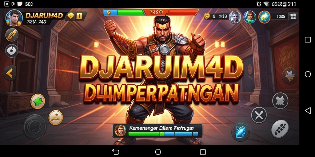 Tampilan epik pertarungan di DJARUM4D dengan berbagai karakter.
