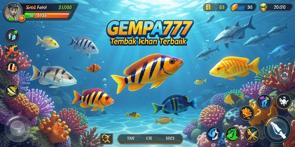 Gameplay seru Tembak Ikan yang menarik dan interaktif.