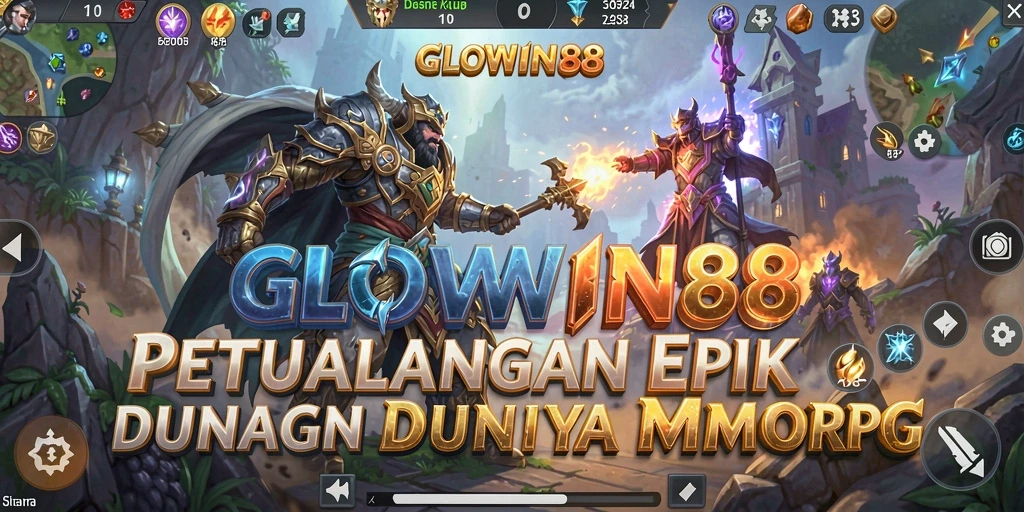 Screenshot GLOWIN88 menampilkan aksi seru dalam pertempuran MMORPG.