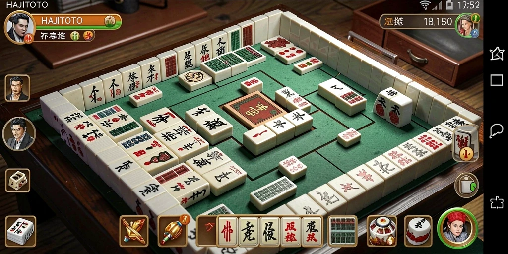 Tampilan menarik dari gameplay Mahjong di HAJITOTO.