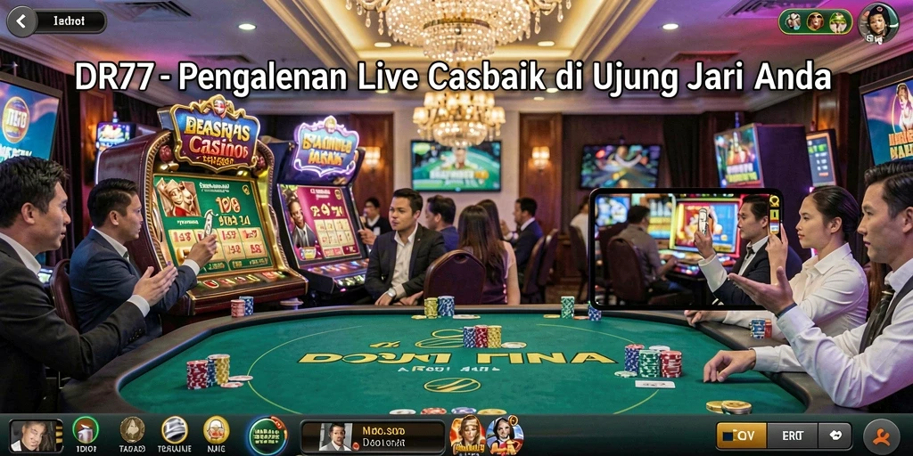 Gameplay Live Casino yang interaktif dan mendebarkan di IDR77.