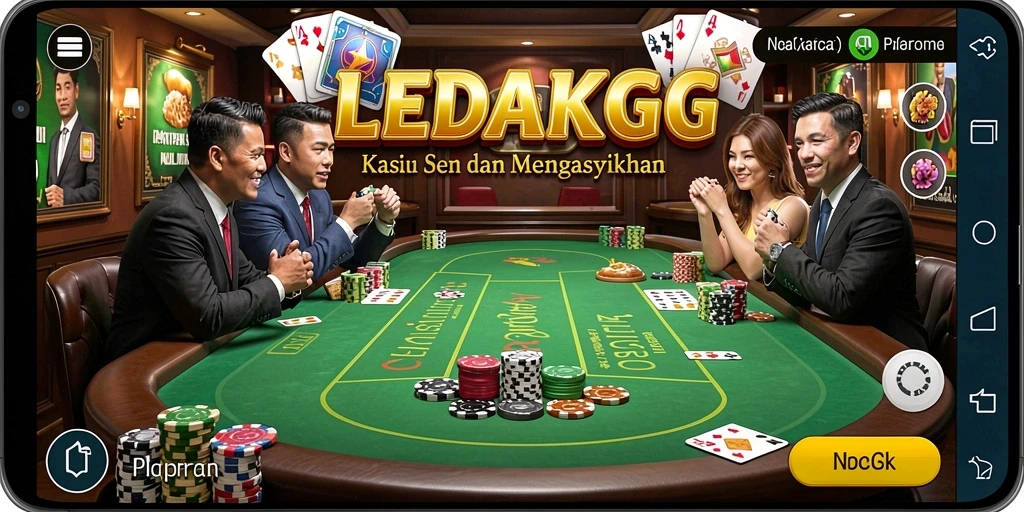Tampilan gameplay seru dari aplikasi Kasino LEDAKGG.