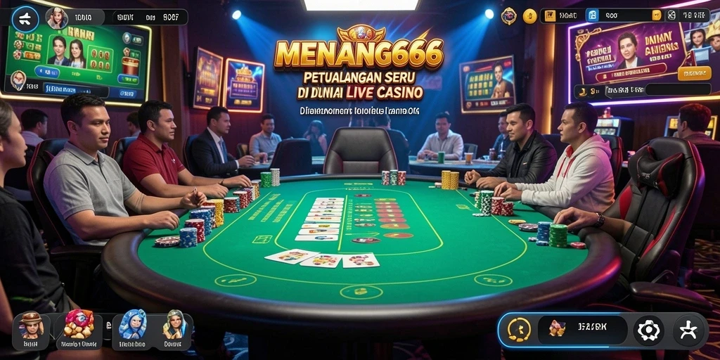 Tampilan gameplay MENANG666 yang menarik dalam suasana Live Casino.