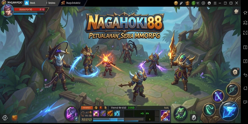 Tampilan gameplay seru di NAGAHOKI88 dengan aksi pertarungan yang mendebarkan.
