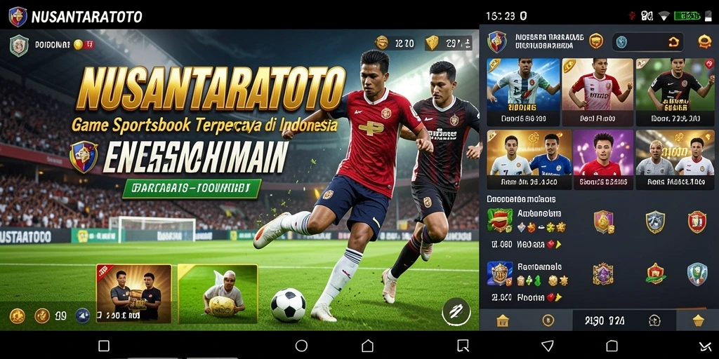 Screenshot menunjukkan gameplay taruhan olahraga yang menarik di NUSANTARATOTO.