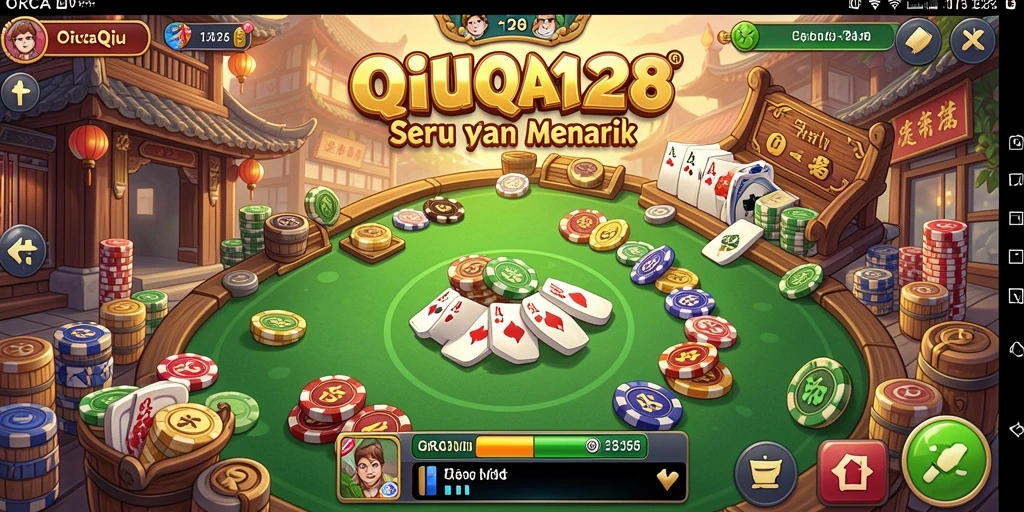 Tampilan gameplay seru di ORCA128 dengan fitur QiuQiu yang menarik.