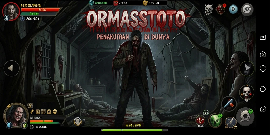 Screenshot menampilkan momen mencekam dalam gameplay ORMASSTOTO.