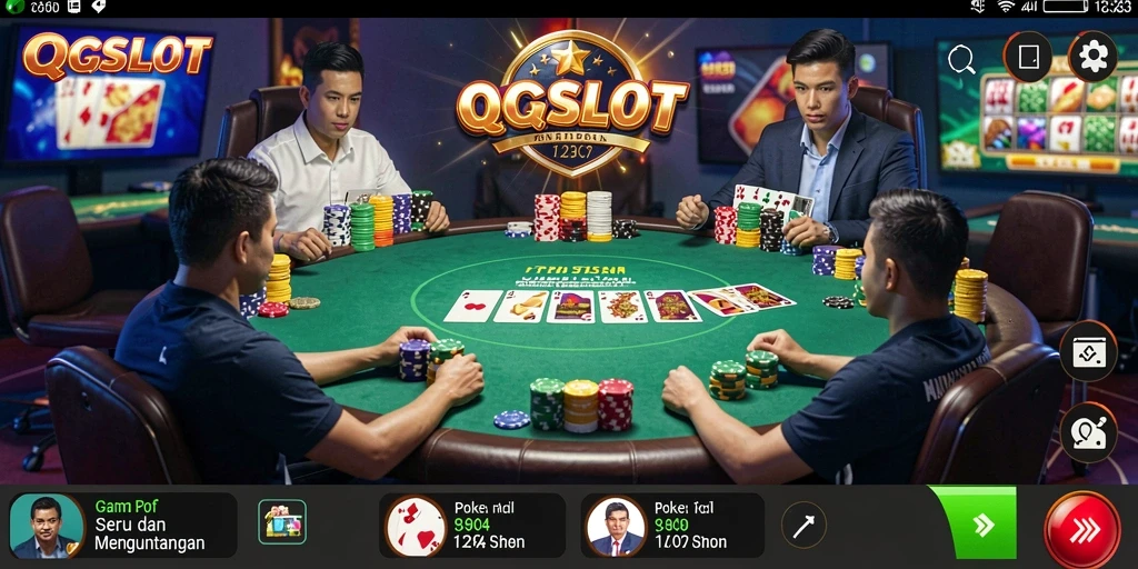 Gameplay menarik dan intens di QQSLOT poker.