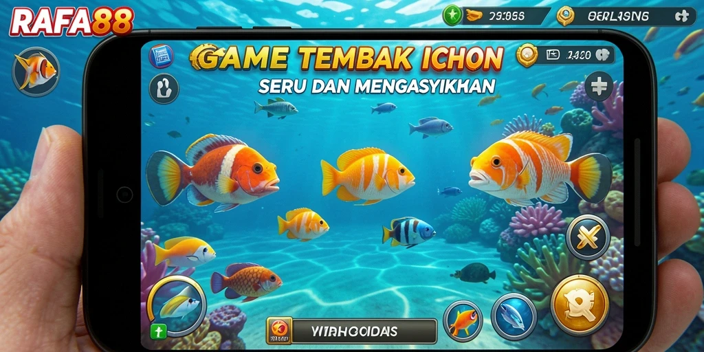 Tampilan menarik dari gameplay Tembak Ikan di RAFA88.