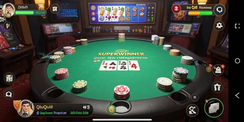 Menampilkan gameplay menarik dari SUPERWINNER QiuQiu.