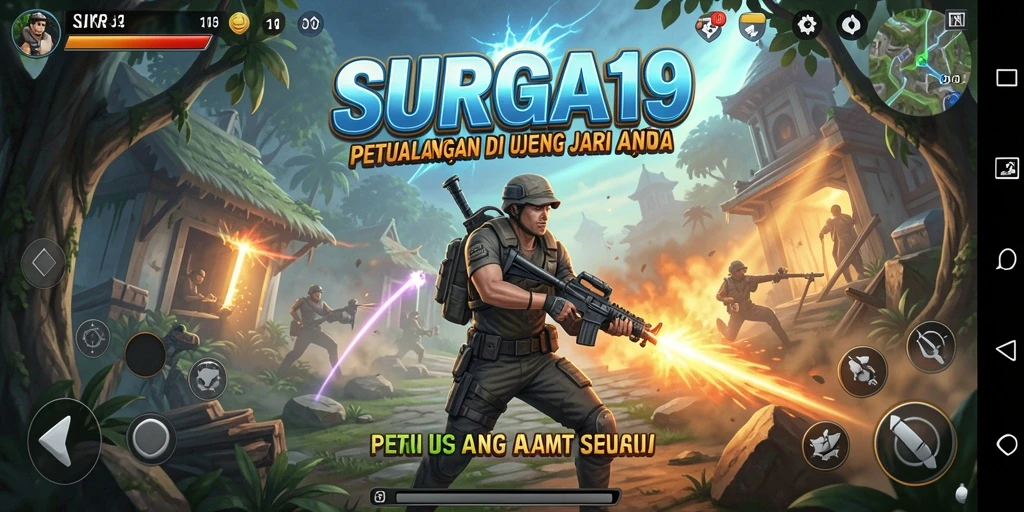 Screenshot gameplay SURGA19 menunjukkan aksi mendebarkan yang menantang.