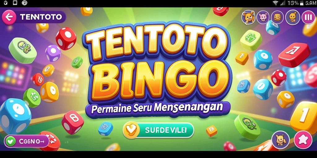 Tampilan screenshot utama TENTOTO yang menunjukkan keseruan permainan Bingo.