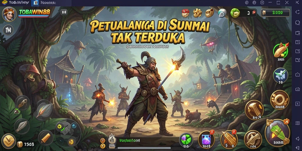 Screenshot dari gameplay TOBAWIN88 menampilkan aksi mendebarkan dalam petualangan.